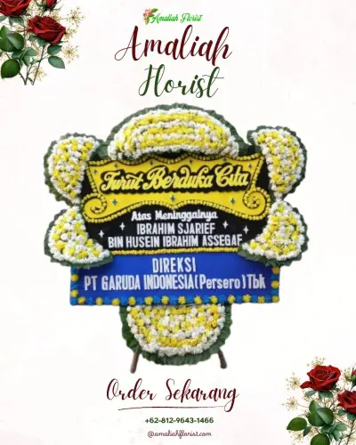 Papan Bunga Duka di Jatibarang Kidul